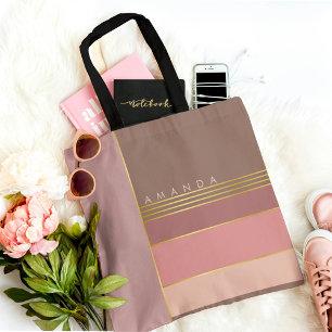 Bolsa Tote Coloração Na moda Chic Minimalista de Pastel