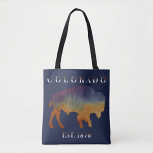 Bolsa Tote Colorado 1876 Buffalo Bison