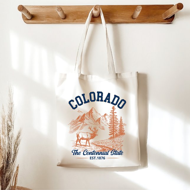 Bolsa Tote Colorado Adventure Tote Bag | Deer and Mountain  (Criador carregado)