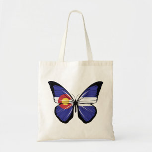 Bolsa Tote Colorado Butterfly Flag