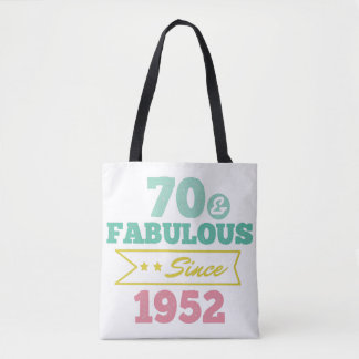 Bolsa Tote colorful 70 and fabulous since 1952