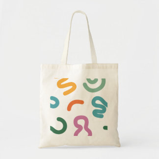 Bolsa Tote Colorful Abstract Shapes Pattern
