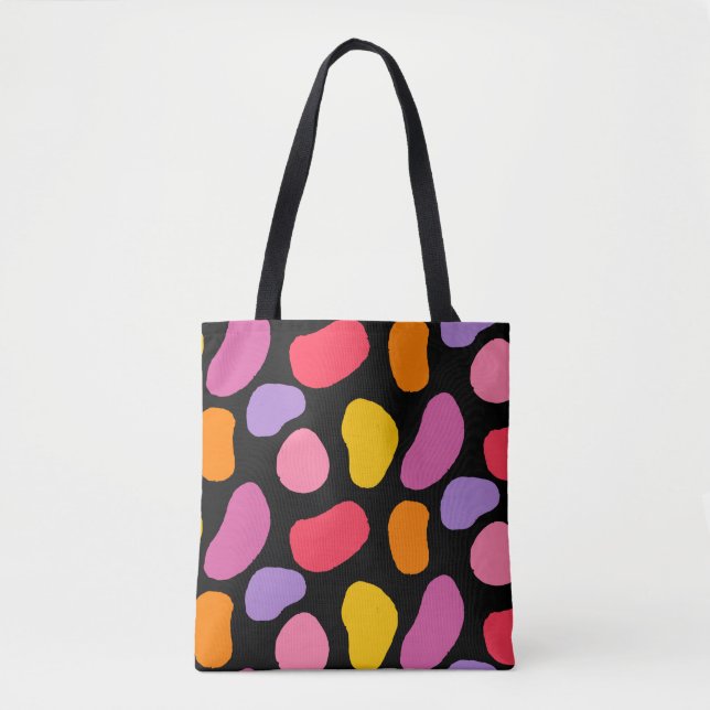 Bolsa Tote Colorful abstract shapes trendy art stylish modern (Frente)