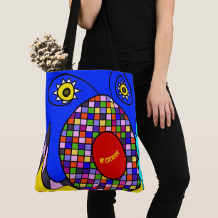 Bolsa Tote Colorida abstraída