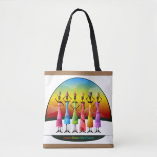 Bolsa Tote Colorida African Women Design