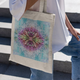 Bolsa Tote Colorida chuva de Dandelion