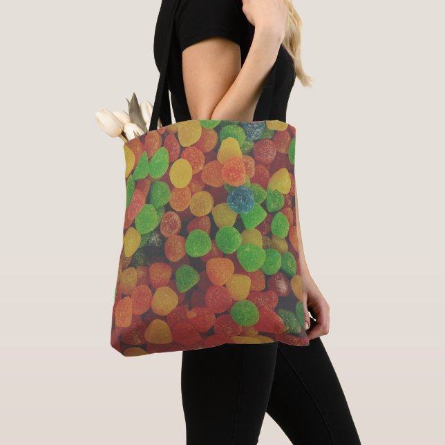 Bolsa Tote Colorida Gumdrops Candy Quirky (Close Up)