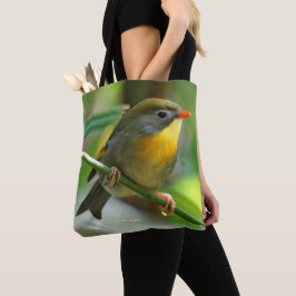 Bolsa Tote Colorida Leiothrix / Pekin Robin Songbird