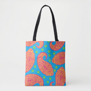 Bolsa Tote Colorida Paisley Pattern