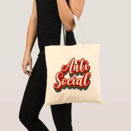 Bolsa Tote Colorido Anti-Social