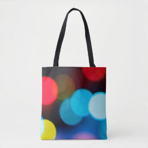 Bolsa Tote colorido (cor vermelha-ártica e amarela) turvo b