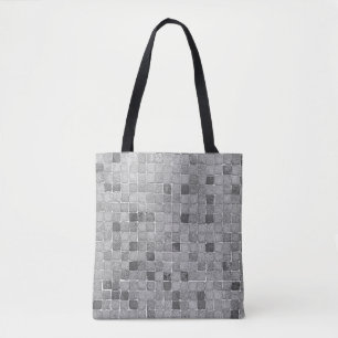 Bolsa Tote Coloridos azulejos em Lisboa no abstrato de parede