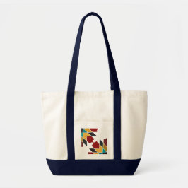 Bolsa Tote Coloridos azulejos marroquinos Saco de Tote