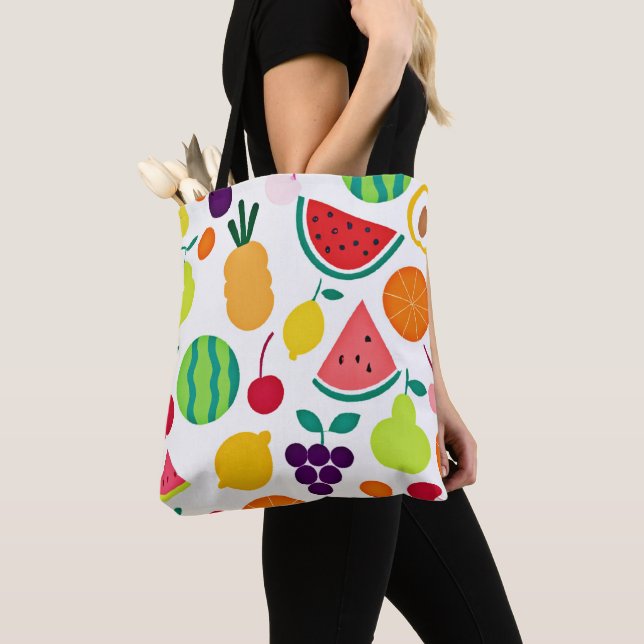 Bolsa Tote Colorous Neon Fruta Fiesta (Close Up)
