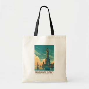 Bolsa Tote Colosso de Rodes Sete Maravilhas do Mundo Arte