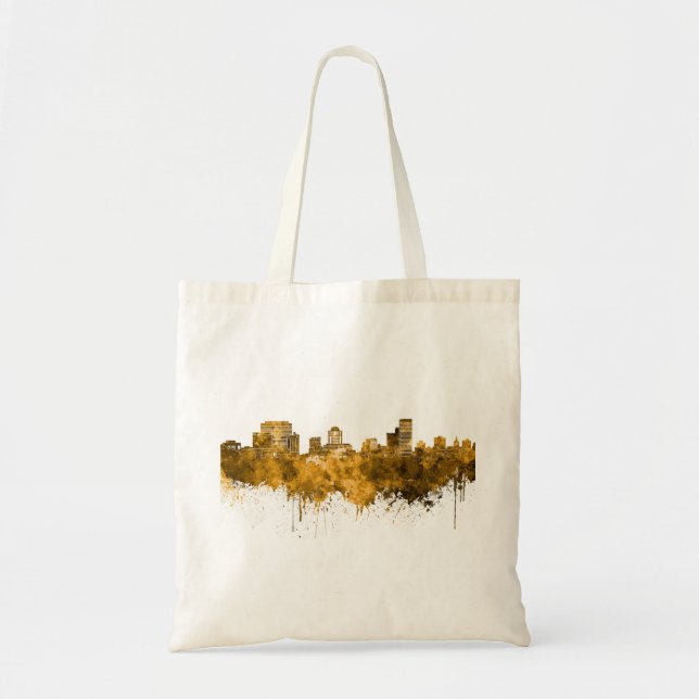Bolsa Tote Colúmbia, Linha do horizonte SC em aquarela (Frente)