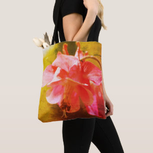 Bolsa Tote Columbina Cor-de-rosa Abstrato Fechar