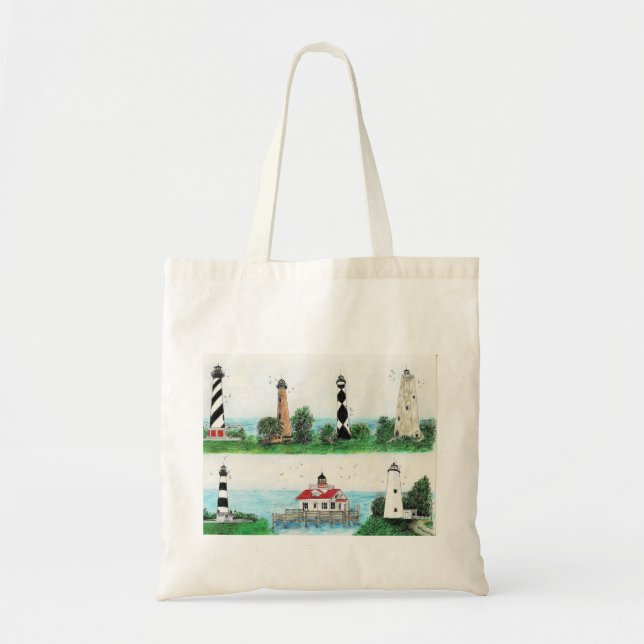 BOLSA TOTE COM 7 FÁROIS OBX (Frente)