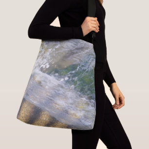 Bolsa Tote com Água Brilhante em Rochas