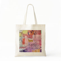 Bolsa tote com arte abstrata