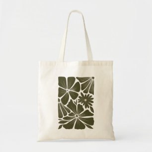 bolsa tote com design de flores vintage