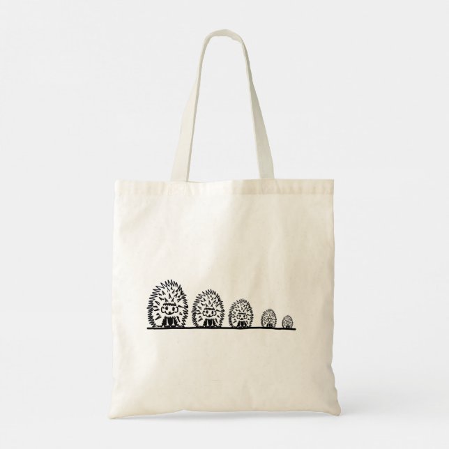 Bolsa Tote com design de Ouriço (Verso)