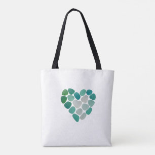bolsa tote com design de vidro marinho