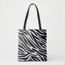 Bolsa Tote com Estampa de Zebra
