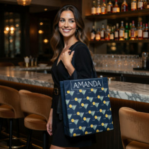 Bolsa Tote com Estampa Personalizada de Coquetel M