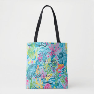 Bolsa tote com gráfico elegante
