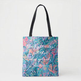 Bolsa tote com gráfico elegante
