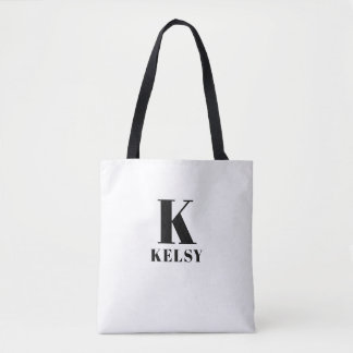 Bolsa Tote com Monograma e Nome
