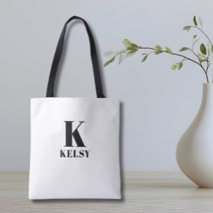 Bolsa Tote com Monograma e Nome