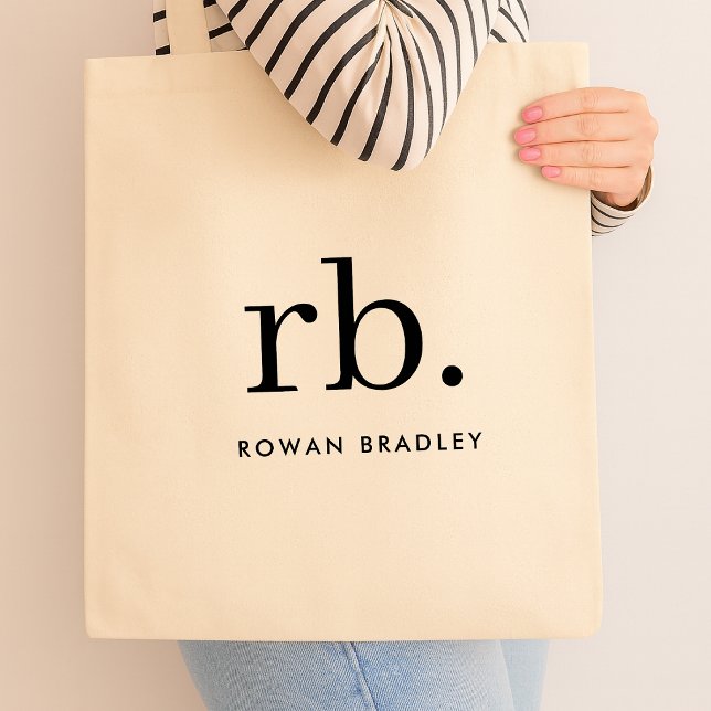 Bolsa Tote com Monograma Personalizado | Sacolas d (Custom monogram canvas tote bags)