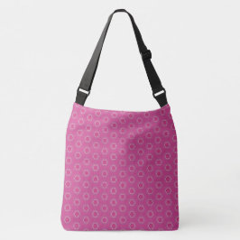 Bolsa Tote com Padrão de Pirita Rosa