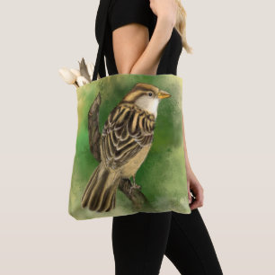 Bolsa Tote com Passarinho Fofo