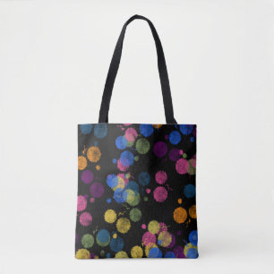 Bolsa Tote com Pingos de Tinta