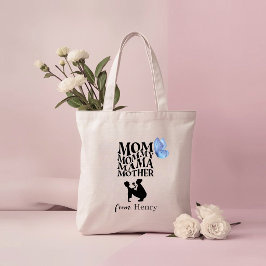 Bolsa Tote com Tipografia Personalizada para Mãe