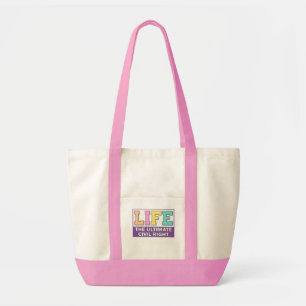 Bolsa tote com uma mensagem pró-vida.