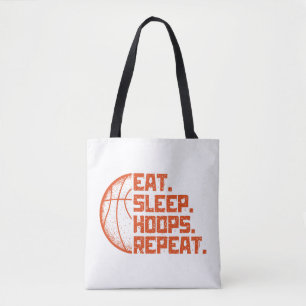 Bolsa Tote Coma Dormir Hoops Repetir Cotações Engraçadas de B