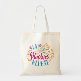Bolsa Tote Coma Dormir Pelúcias Repetir | Divertido Colorido
