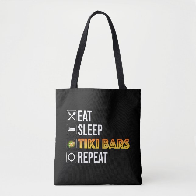 Bolsa Tote Coma. Durma. Bares Tiki. Repita (Frente)