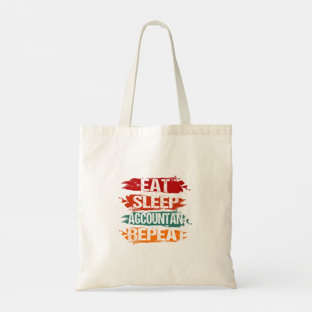 Bolsa Tote Coma, Durma, Contador, Repita (Verso)