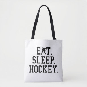 Bolsa Tote Coma Durma Hockey - Amantes do Hockey