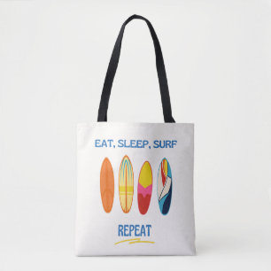 Bolsa Tote Coma, Durma, Surfe, Repita - Vida de Praia