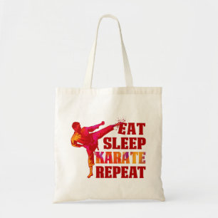 Bolsa Tote Coma Karate Repita Presente para Arte Marcial Amor
