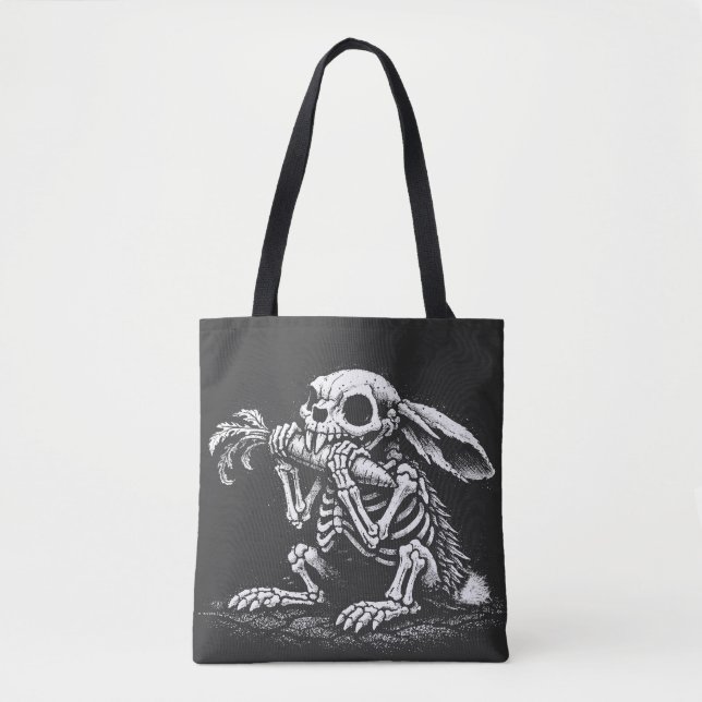 Bolsa Tote Coma Legumes – Coelho Morto por BurnsInHell (Frente)