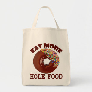 Bolsa Tote Coma mais comida do furo
