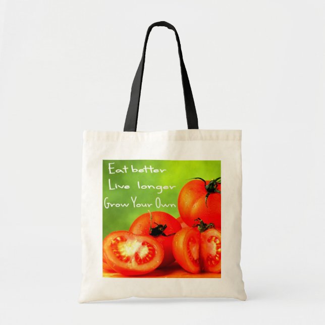 BOLSA TOTE COMA MAIS LONGO MELHOR VIVO (Frente)