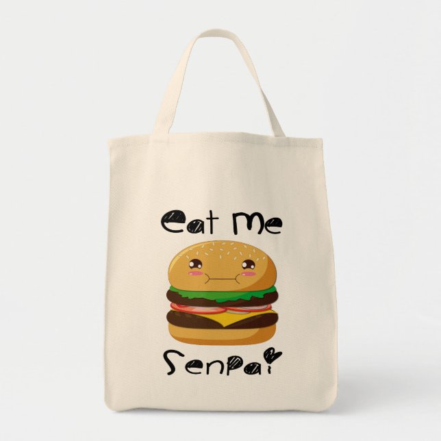 Bolsa Tote Coma-me Senpai! (Frente)